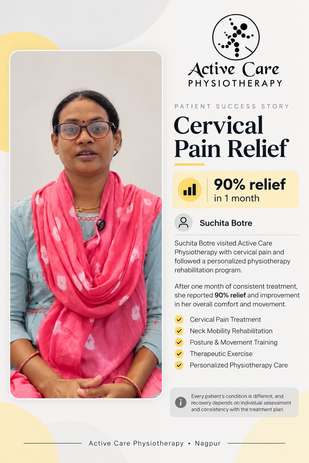 Suchita Botre — Cervical Pain Relief