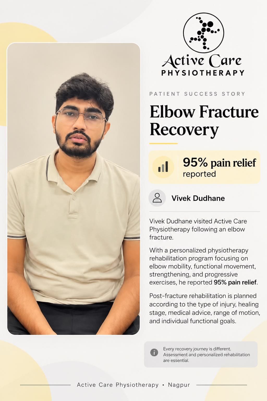 Vivek Dudhane — Elbow Fracture Recovery